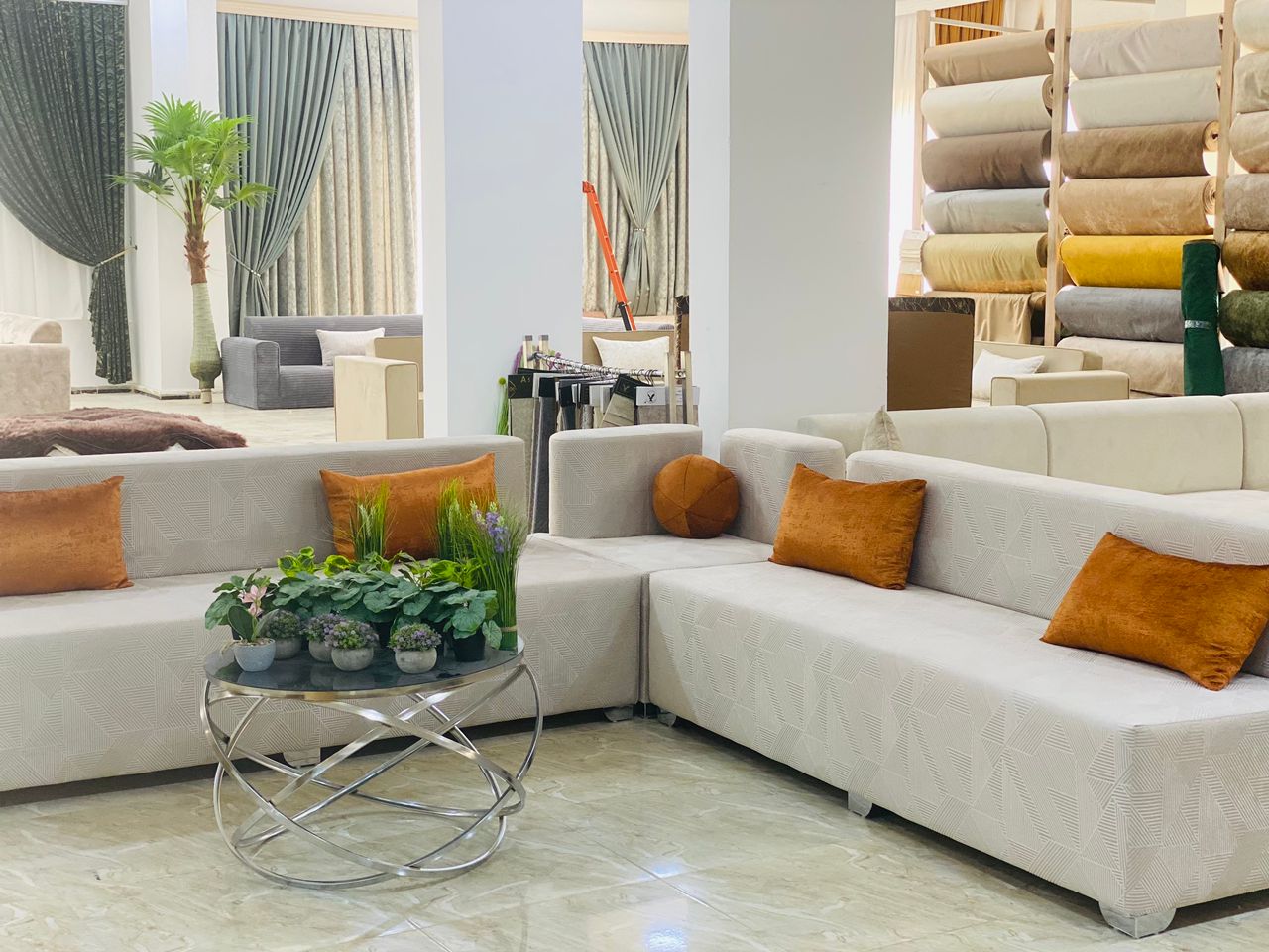 الأقمشة والجلسات